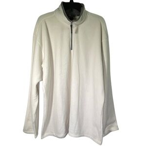Colorado Timberline Big Men 2XL bone/white pull-on 1/4 zip pull on fleece jacket